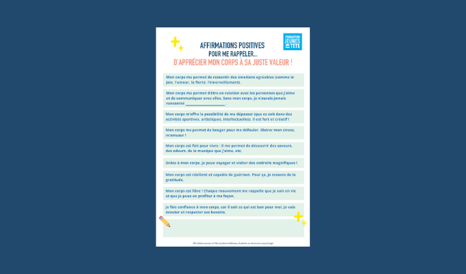 Affirmations positives pour apprécier mon corps à sa juste valeur