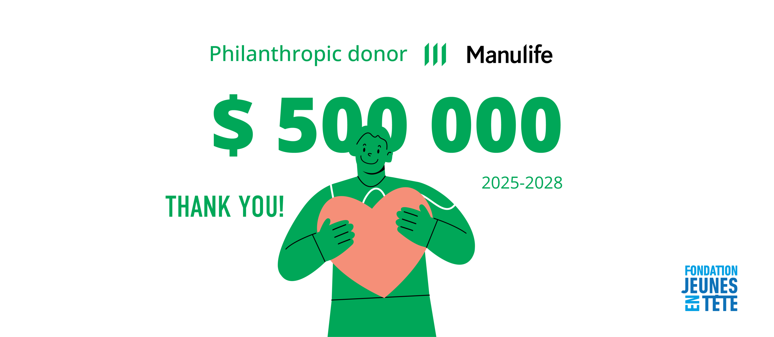  Thank You to Manulife for Their Growing Trust in Our Mission